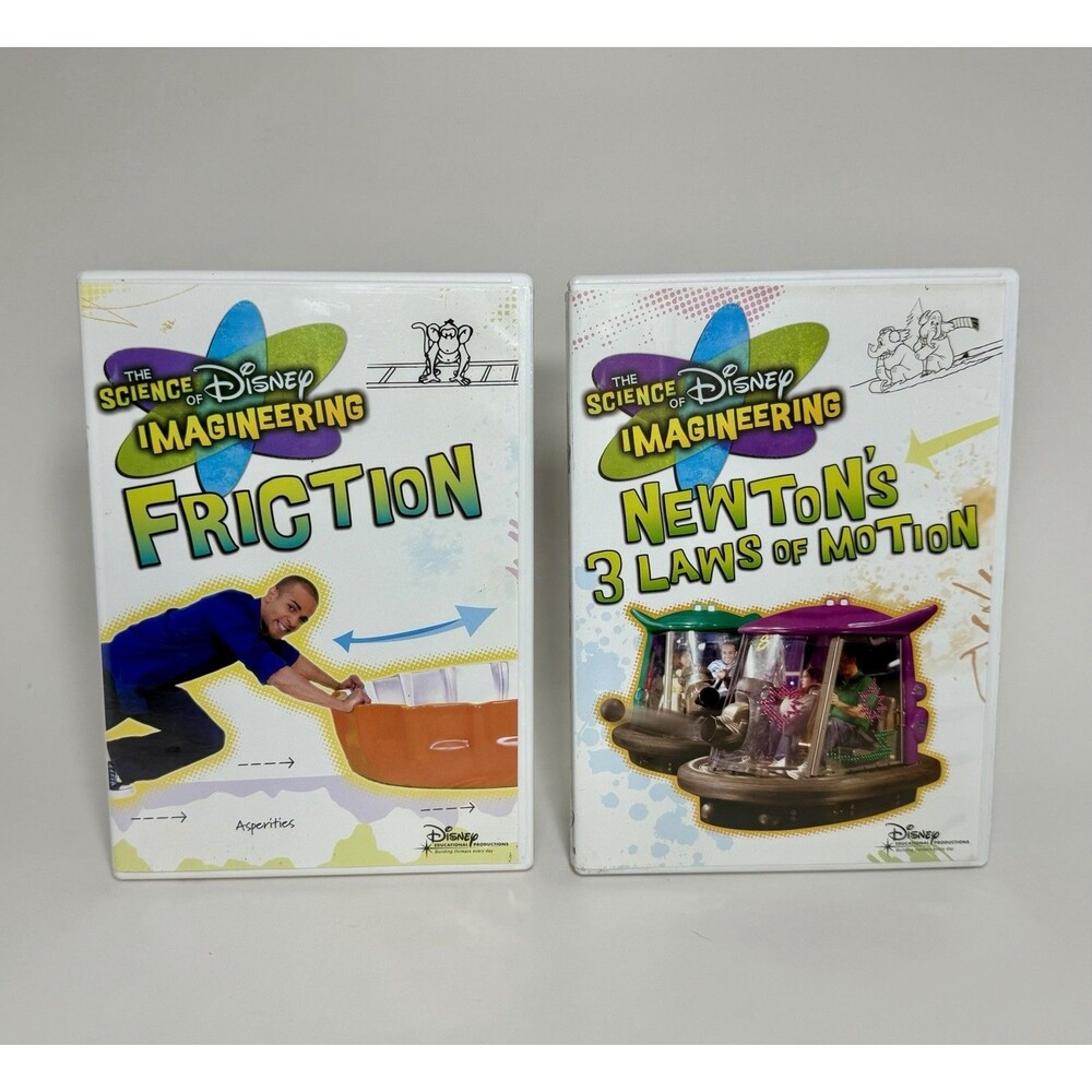 The Science of Disney Imagineering Friction & Newtons 3 Laws Of Motion DVD Lot 2